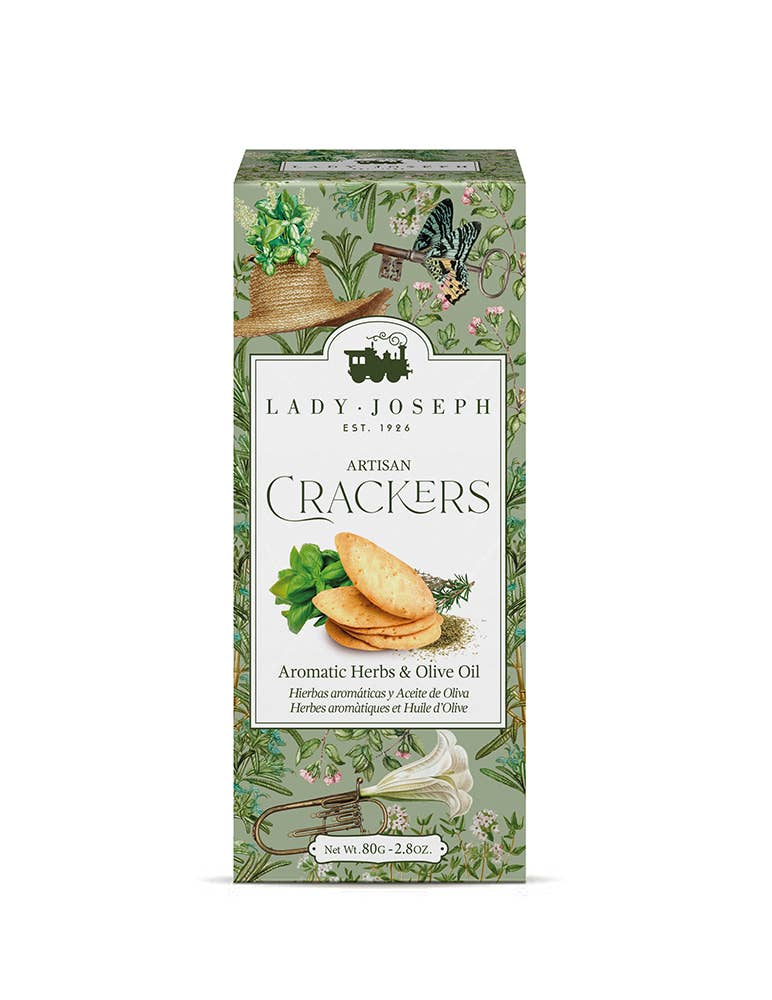 Handgemachte vegane Cracker mit Kräutern, 100g