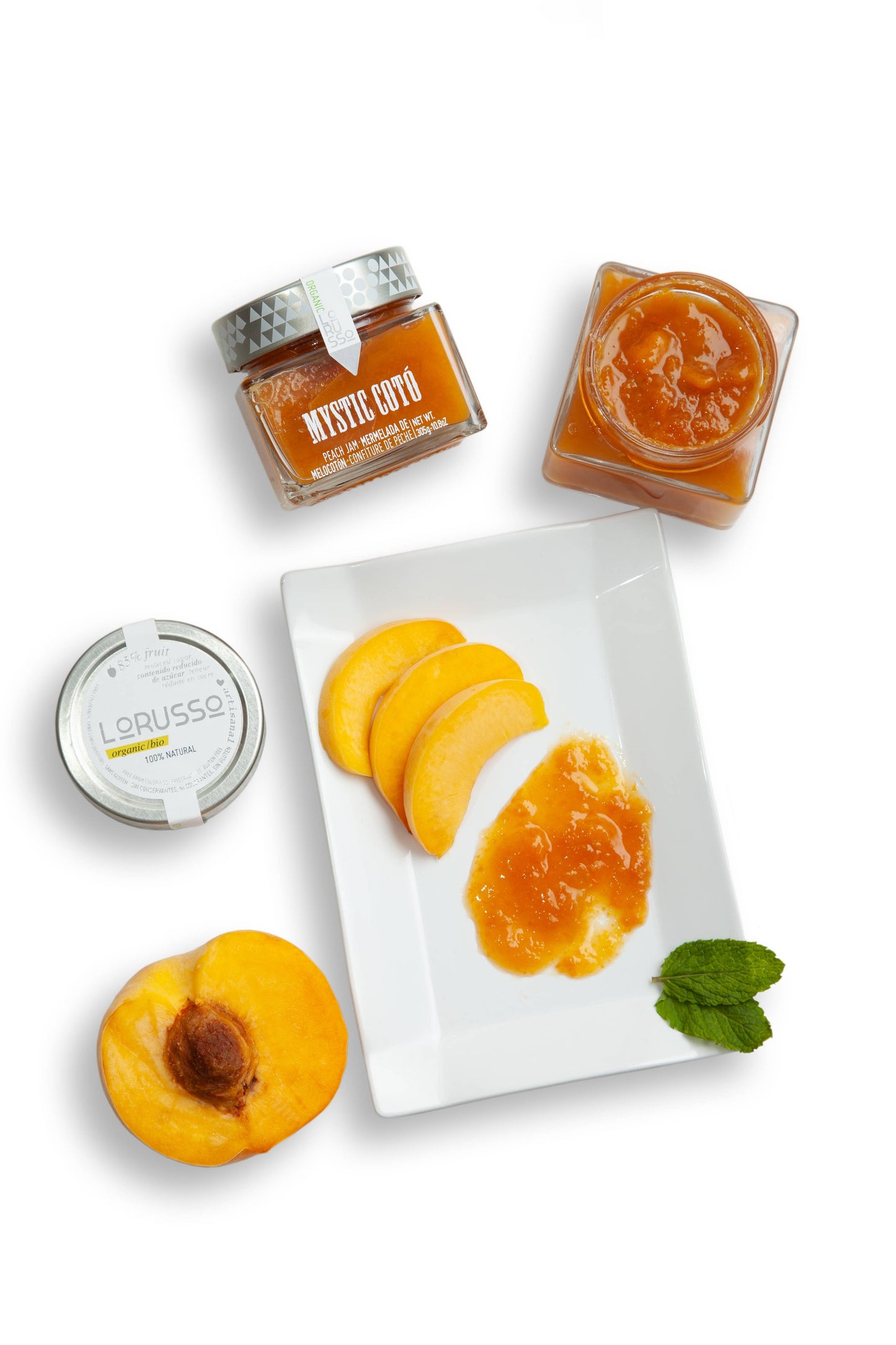 Bio Gourmet PFIRSICHE Konfitüre 85% Frucht, 305g