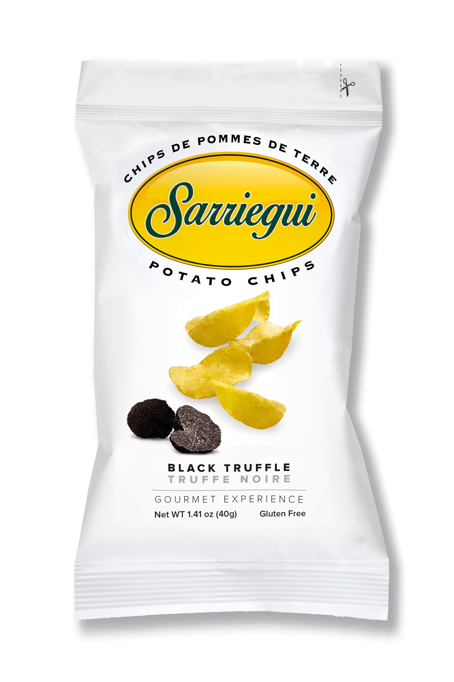 Premium-Gourmet Schwarze Trüffel Kartoffelchips - 40g