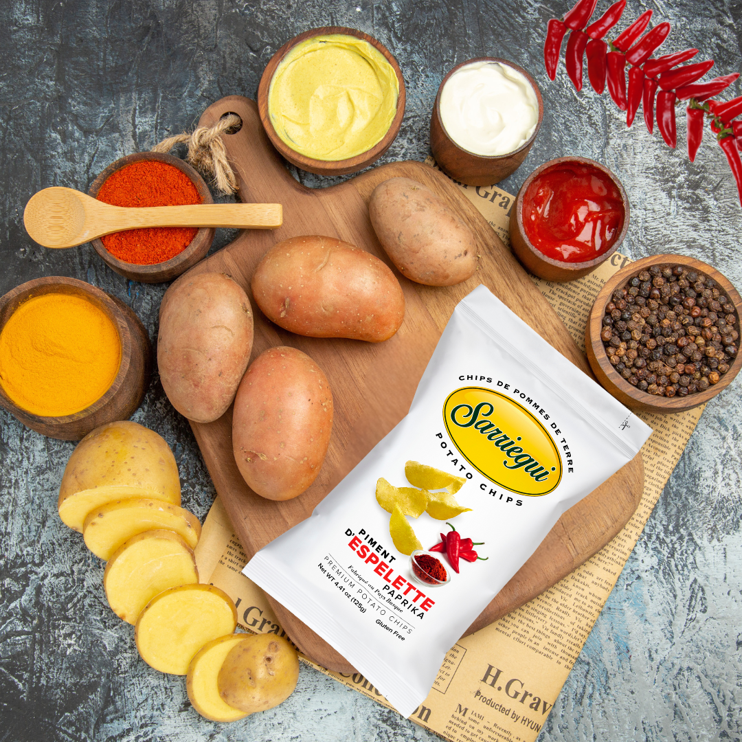Premium Kartoffelchips mit Espelette Paprika - 40g
