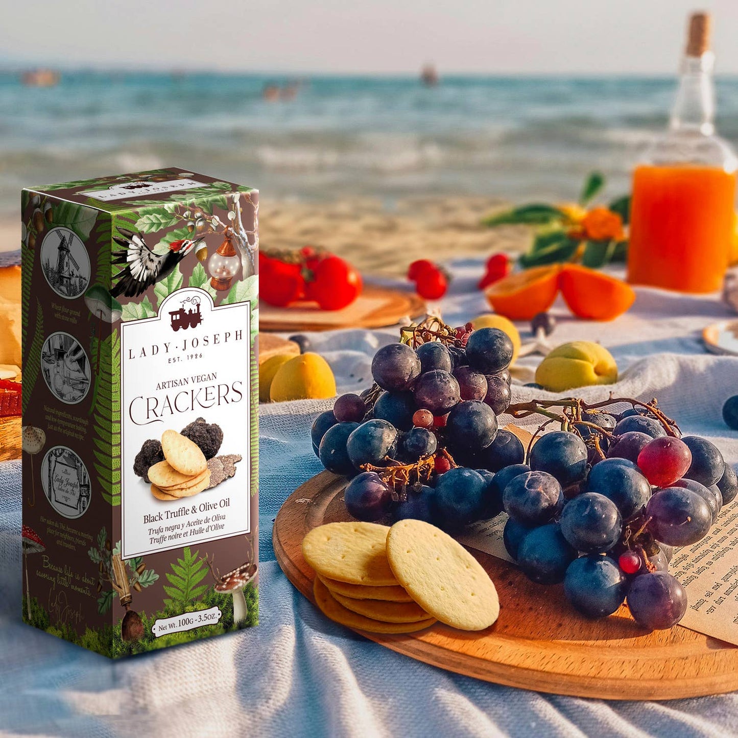 Veganer Cracker mit Trüffel & Olivenöl, 100g
