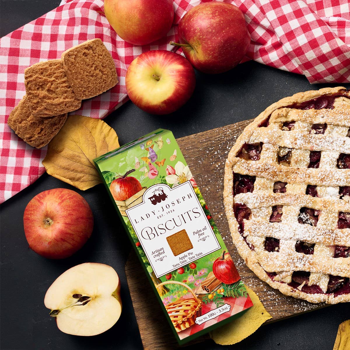 Apfel-Zimt-Kekse. Apple Pie Cookies, 100g