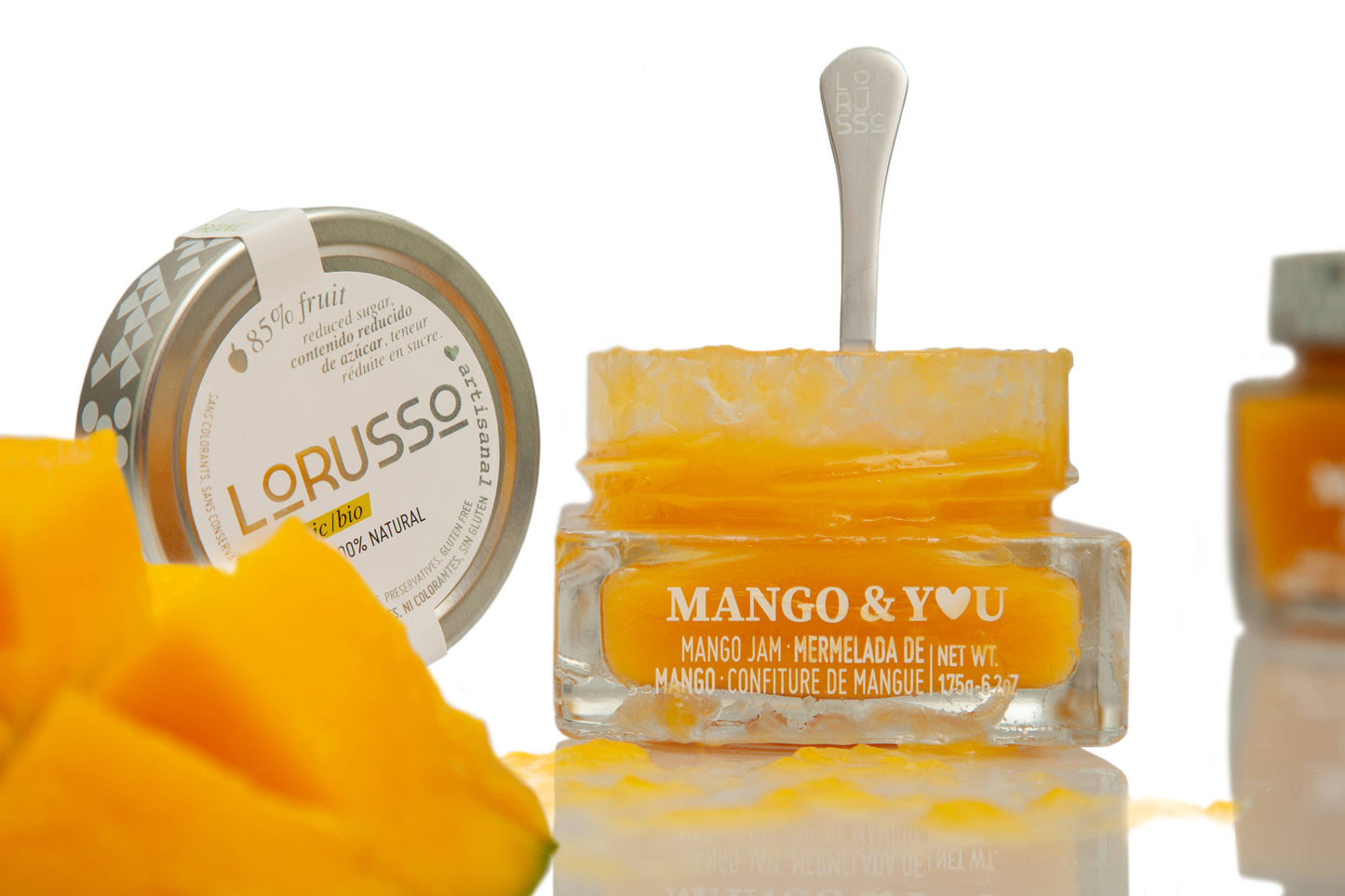 Bio-Gourmet Mango Konfitüre mit 85% Frucht, 175g