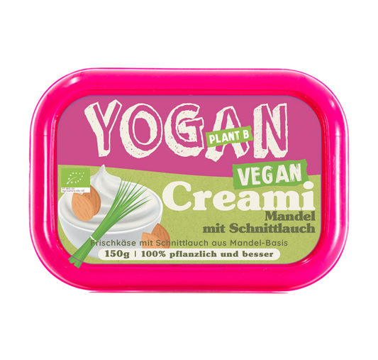 Vegancreami Aufstrich mit Schnittlauch - Pflanzliche Basis 180g