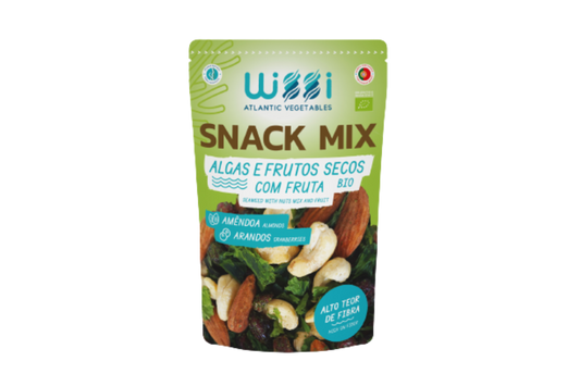 Snack-Mix Seetang und Trockenfrüchte Mandeln und Cranberries, 60g