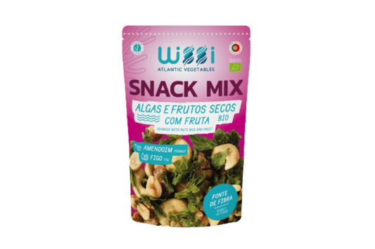 Algen und getrocknete Früchte Snack-Mix Erdnüsse und Feigen