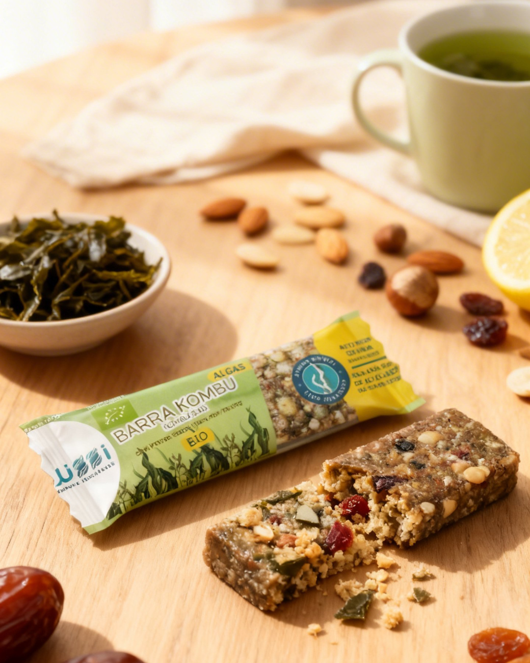 Kombu-Riegel mit Nüssen und Trockenfrüchten - 30g